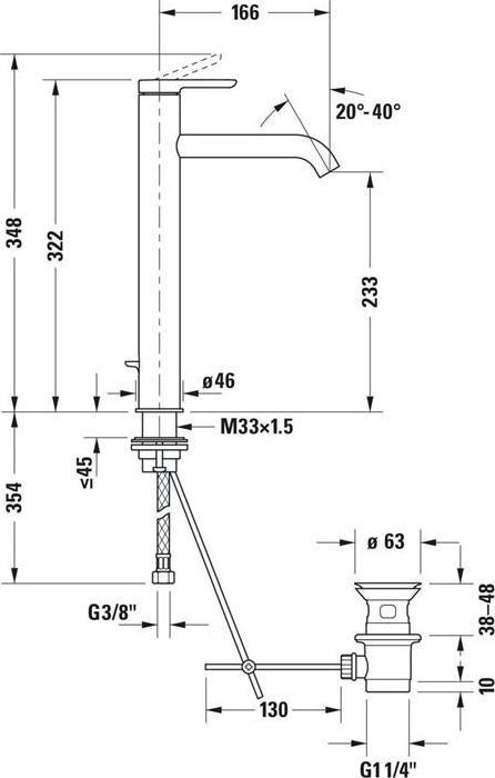 Produktbild Duravit Einhebel-Waschtischmischer