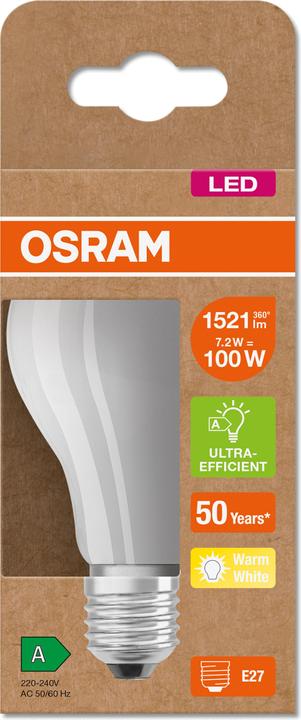 Produktbild Osram Classic (E27, 7.20 W, 1521 lm, 1 x, A)