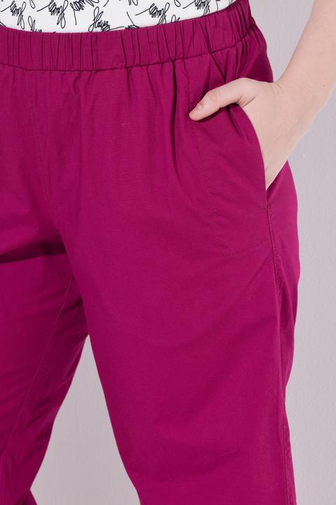 Immagine prodotto Ulla Popken Pantaloni chino a 7/8 modello Ruby con taglio della gamba dritto e ampio e cintura elastica (52)