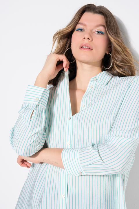 Actual product image Studio Untold Pinstripe Button Down Blouse (46, 48)