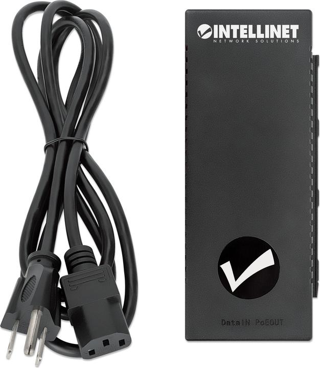 Actual product image Intellinet PoE+, 10/100/1000 Mbps RJ-45, 100 - AC, DC (1 Ports)