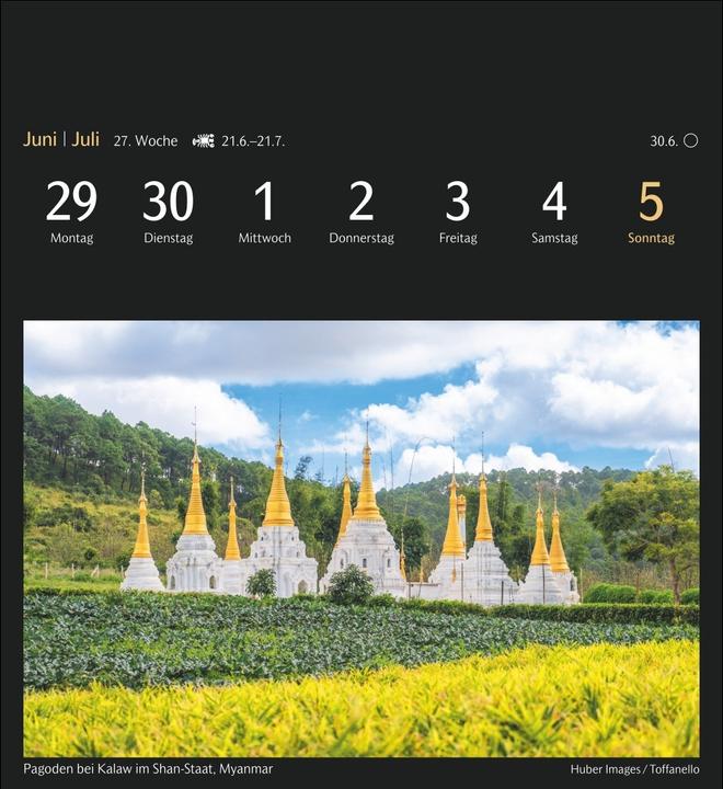 Image du produit Harenberg Die Welt in Farben Postkartenkalender 2026 - Kalender mit 53 Postkarten (Couverture rigide, Allemand)