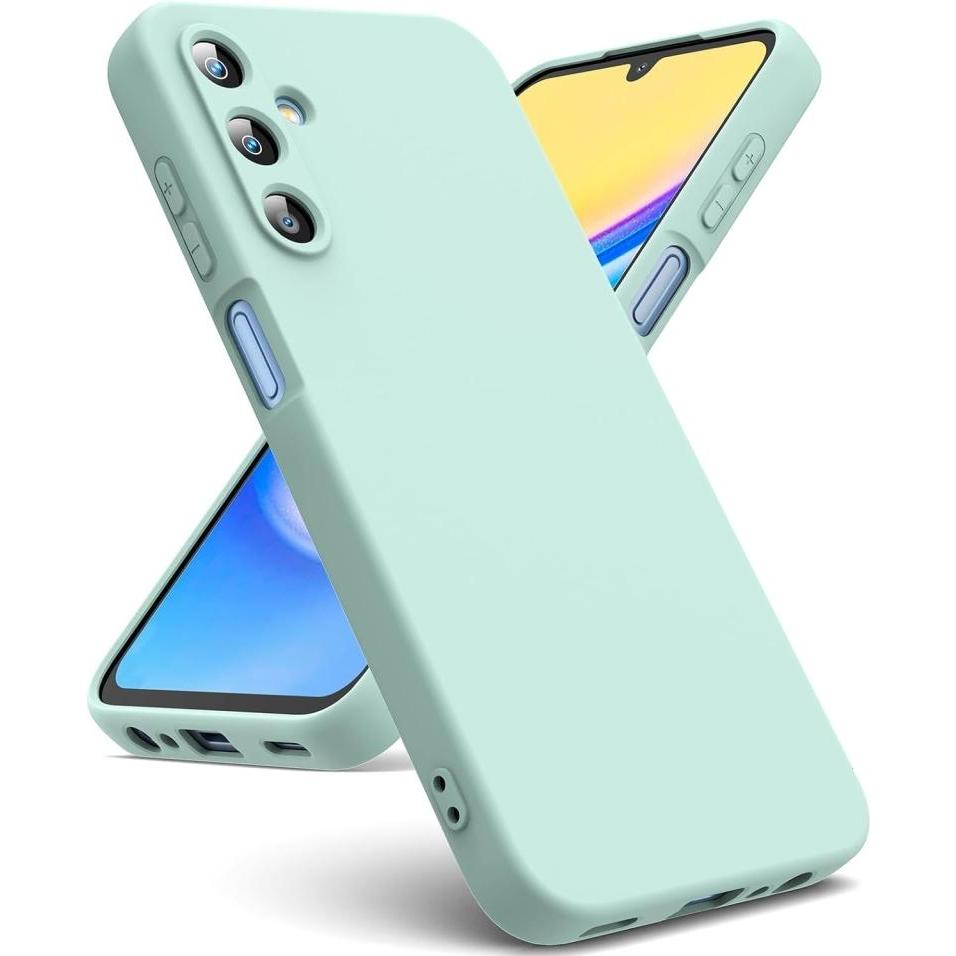 Screenguard Samsung Galaxy A15 5G Liquid Silicone Case Hülle (Samsung Galaxy A15 5G), Smartphone Hülle, Türkis