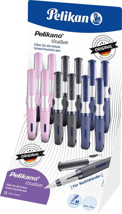 Pelikan o strucutre stilografica destrorsa M (Multicolore, 12x)