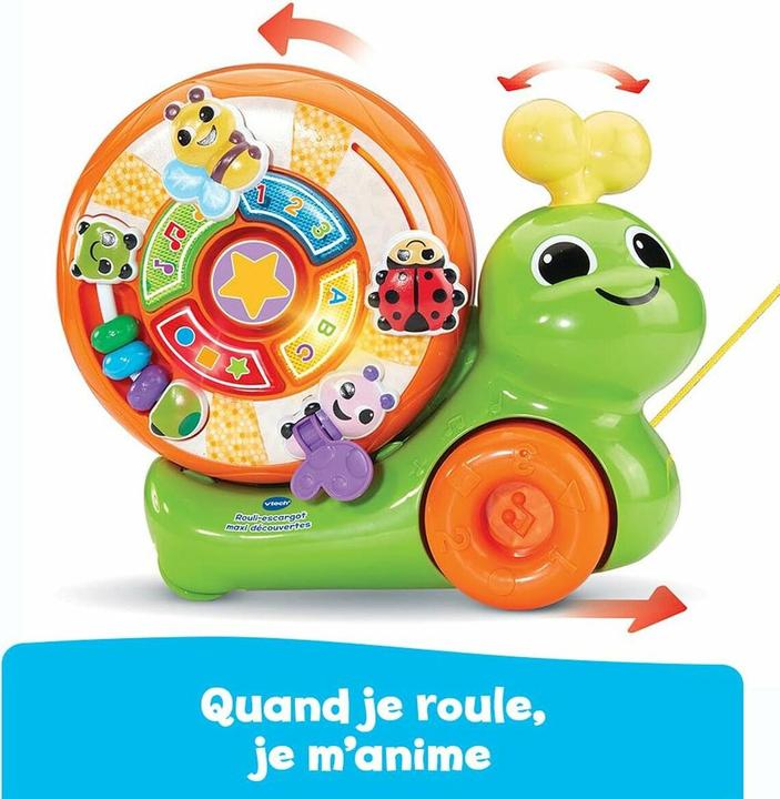 Immagine prodotto VTech Rouli-escargot maxi découvertes (Francese, 0.75 - 3 anni)