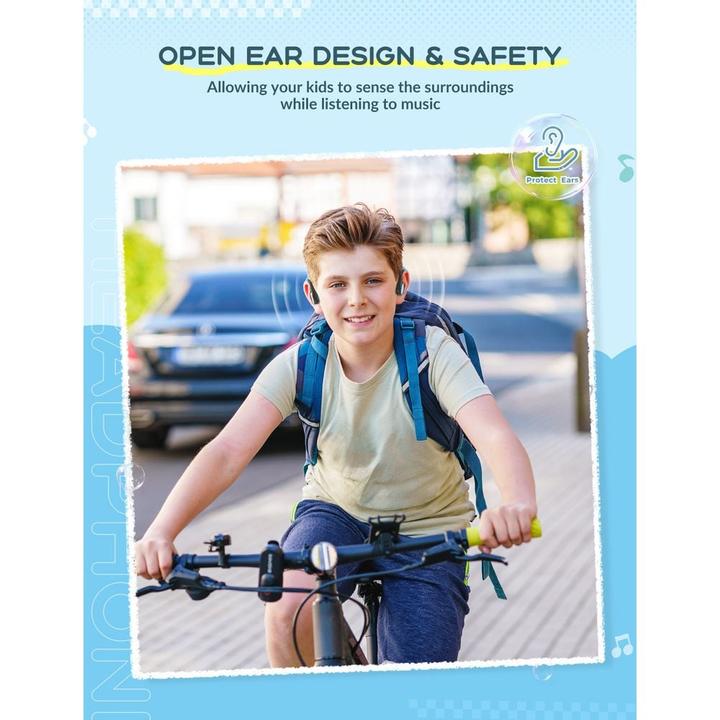 Actual product image Iclever Air Conduction Headphones BT C012589N1 74/85 dB, Blue/Black