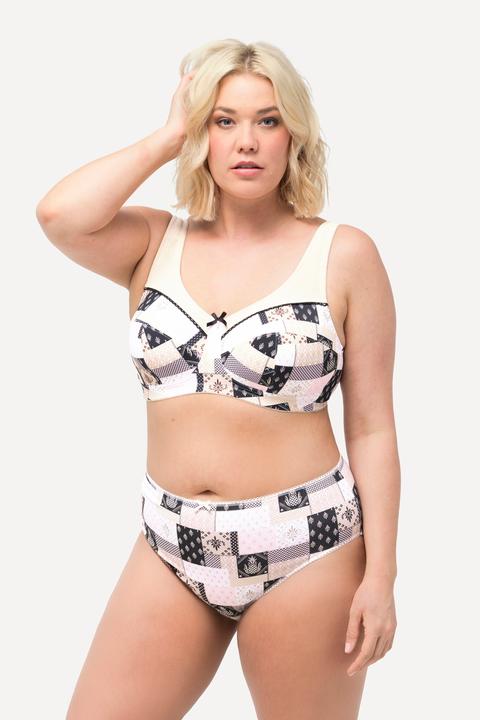 Actual product image Ulla Popken 5 Pack of Panties- Patchwork Print (60)