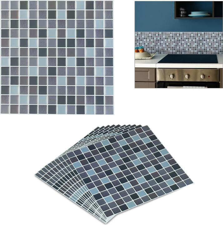 Actual product image Relaxdays Tile stickers (23.5 x 23.5 cm)