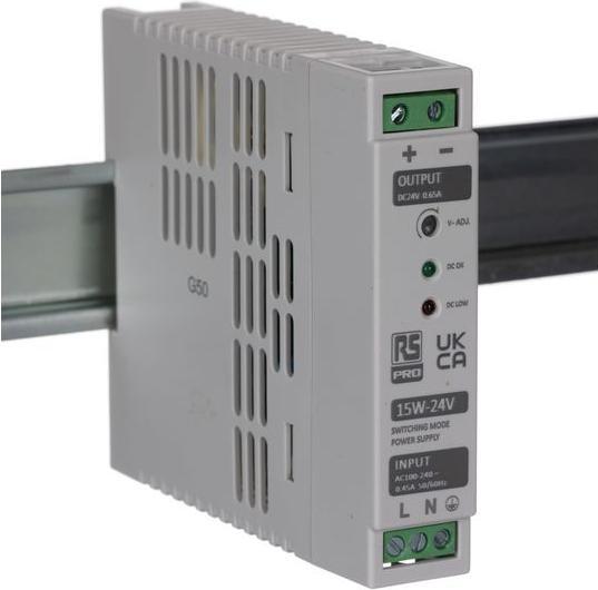 Produktbild RS PRO Din Rail Power Supply, 15W, 24V Output