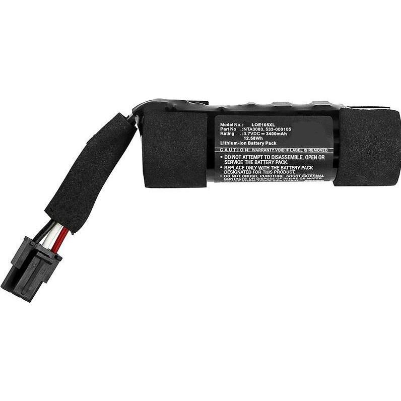 CoreParts Battery for Logitech Speaker (1 Zellen, 3400 mAh), Notebook Akku, Schwarz