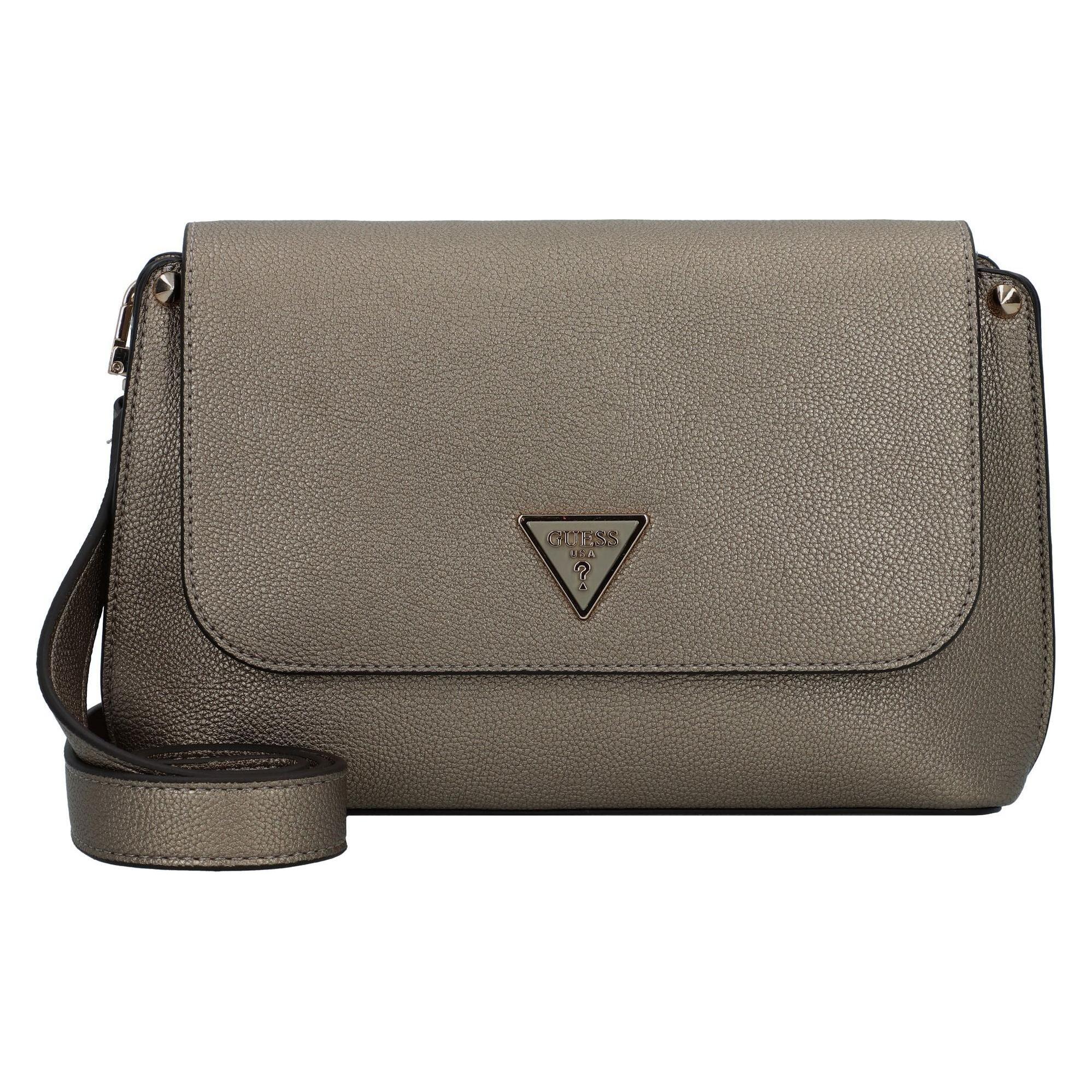 Guess, Damen, Handtasche, Umhängetasche Meridian Flap Crossbody, Gold