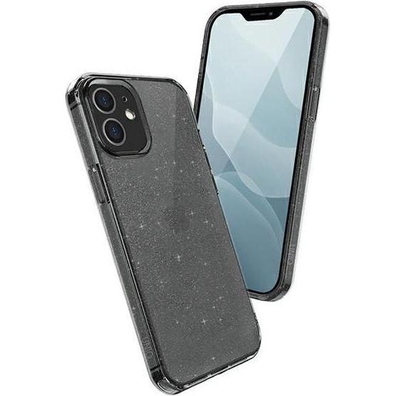 Uniq Unique case LifePro Tinsel iPhone 12 mini 5.4 quot black (Apple iPhone 12 mini), Smartphone Hülle, Schwarz