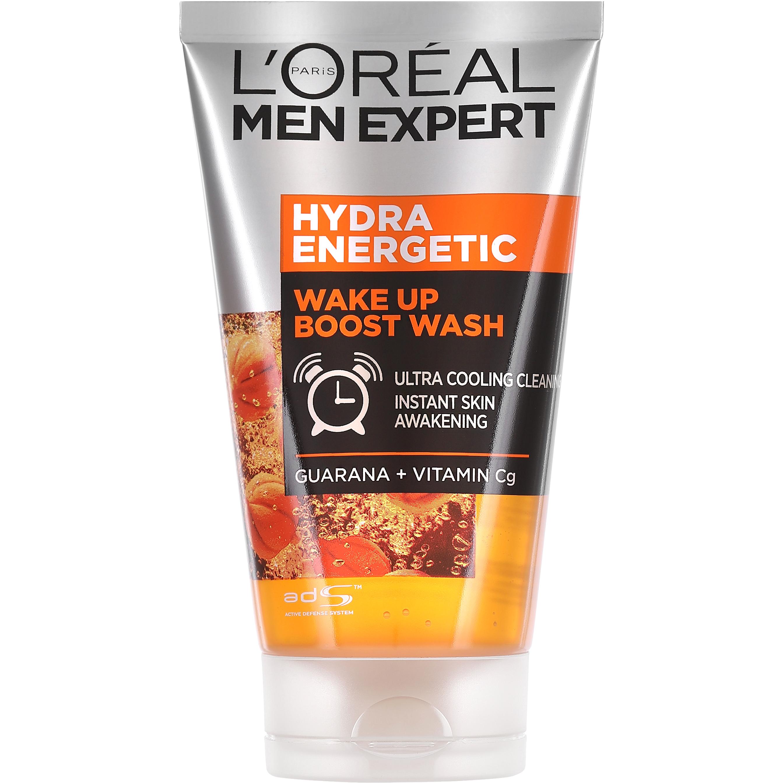 L'Oréal Paris, Pulizia viso, L'Oréal - Paris Men Expert Hydra Energetic Wake Up Boost Wash - 100ml (Crema lavaggio, 100 ml)