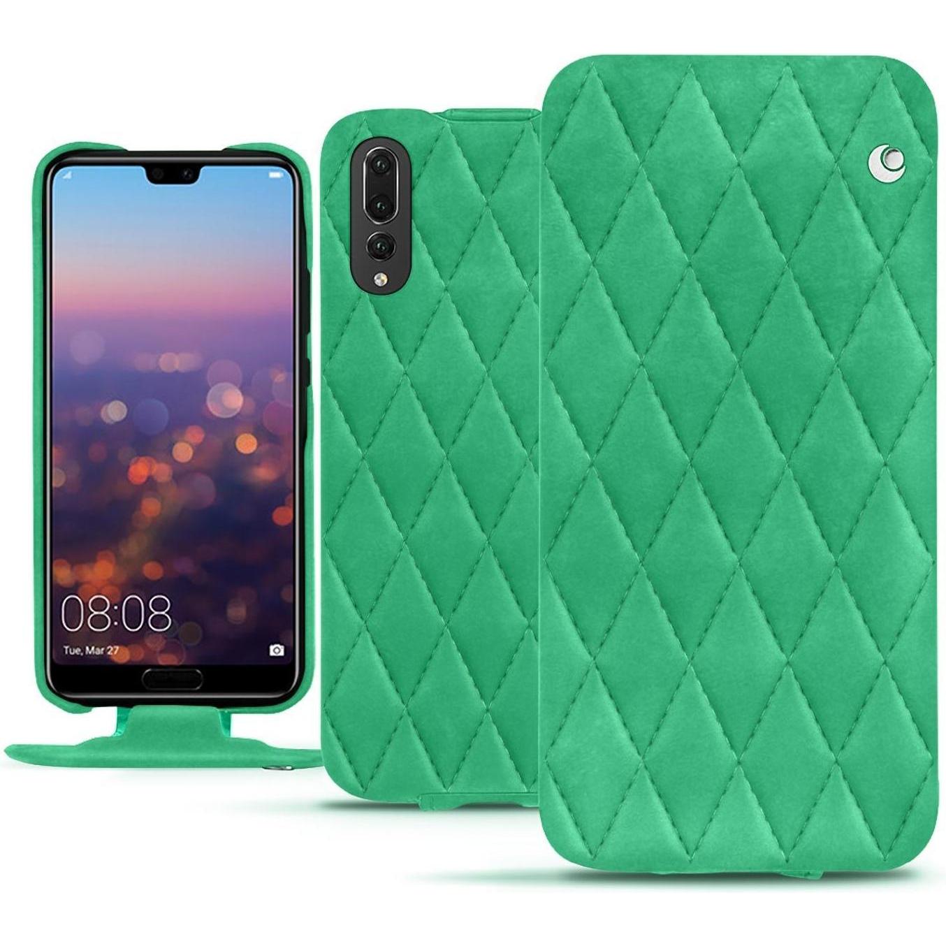 Thumbnail - Noreve Lederschutzhülle vertikal (Huawei P20 Pro), Smartphone Hülle, Violett