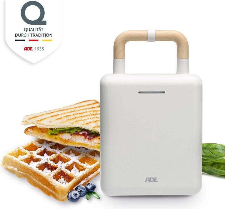 Actual product image ADE Waffle Iron White