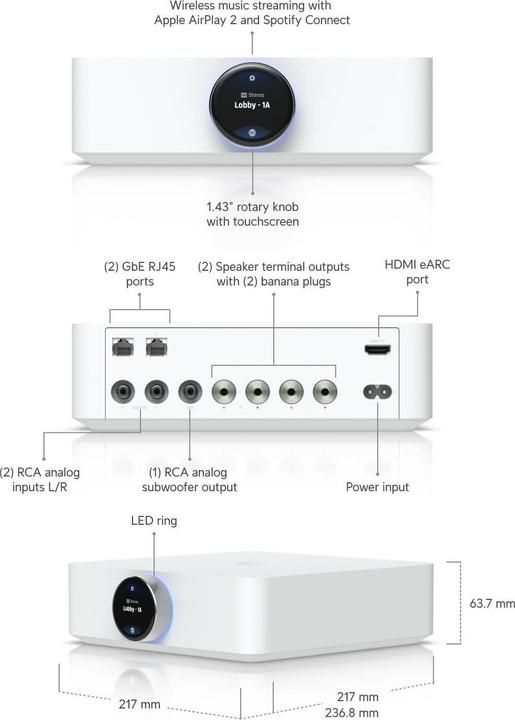 Produktbild Ubiquiti Premium-Lautsprecherverstärker (Verstärker)