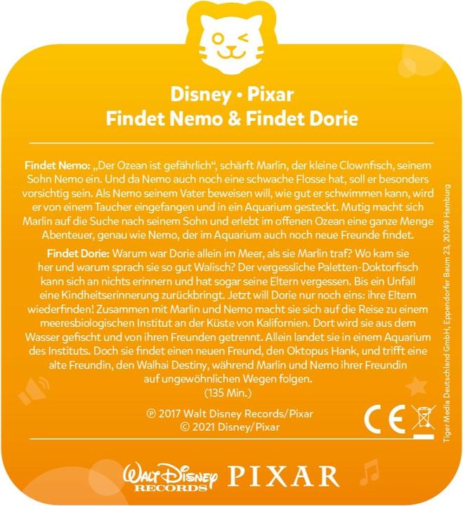 Produktbild Tigermedia tigercard - Disney - Findet Nemo / Findet Dorie