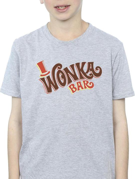 Actual product image Willy Wonka & the Chocolate Factory Boys Bar Logo T-Shirt (128)