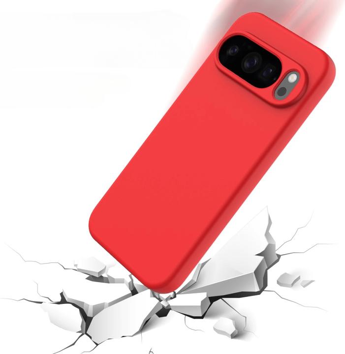 Actual product image Cover-Discount Google Pixel 10 Pro XL - Silikon Gummi Hülle mit Riemen (Google Pixel 10 Pro XL)