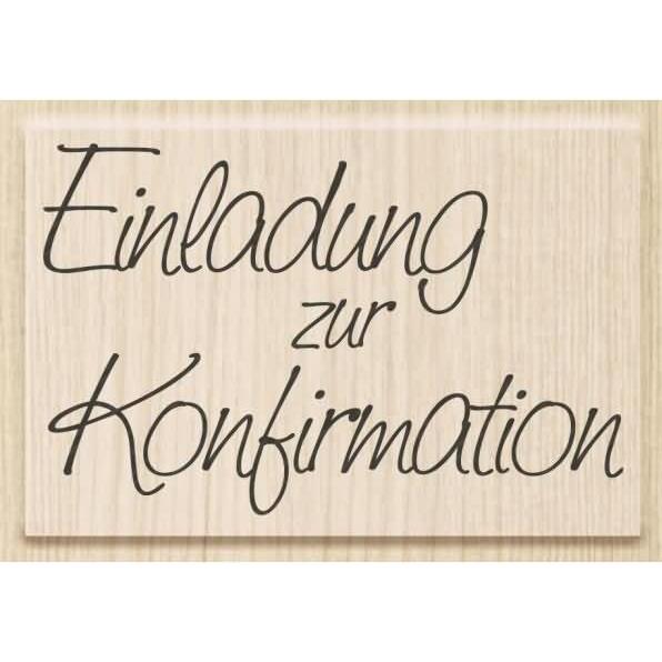 Stewo, Stempel, Tampon à motif - Einladung Zur Konfirmation