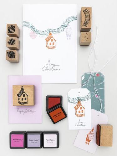 Produktbild Rico Design Stempel Nostalgic Christmas, 6 Stück