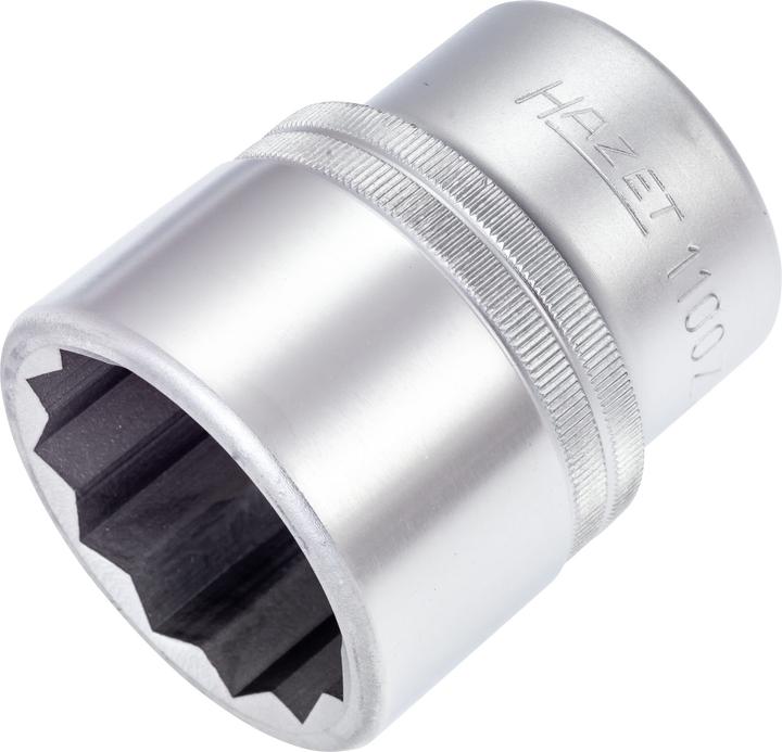 Actual product image HAZET Socket ∙ 12-point 1100Z-41 ∙ Square, hollow 25 mm (1 inch) ∙ Outside 12-point profile ∙ 41 mm… (41 mm)