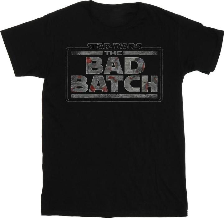 Actual product image Star Wars Mens The Bad Batch Texture Logo T-Shirt (4XL)