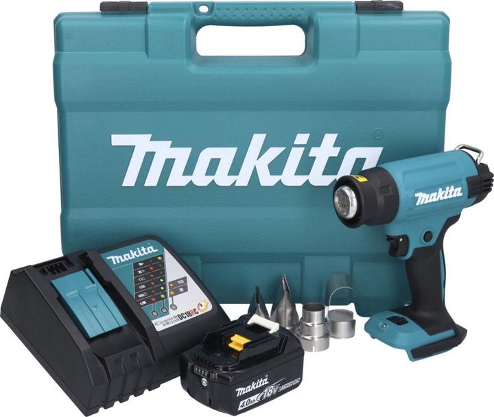 Productafbeelding Makita DHG 181 RM1K Heteluchtblazer 18 V 150 - 550Â°C + 1x Accu 4,0 Ah + Lader + Koffer