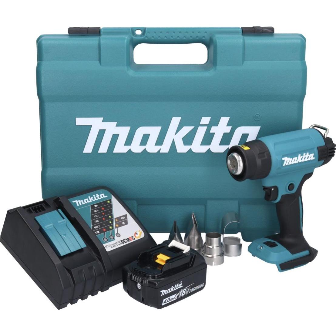 Thumbnail - Makita, Heissluftföhn, DHG 181 RM1K Akku Heißluftgebläse 18 V 150 - 550°C + 1x Akku 4,0 Ah + Ladegerät + Koffer