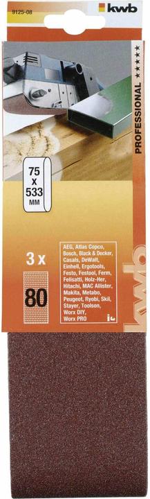 Actual product image kwb Sanding belt (80)
