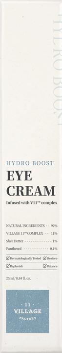 Produktbild Village 11 Factory Hydro boost eye cream (Augenpflege Crème, 25 ml)
