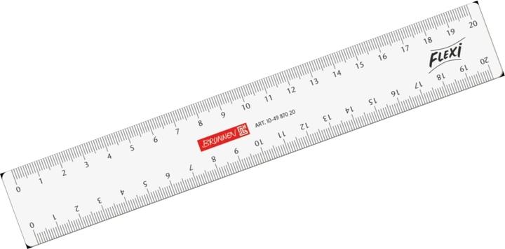 Valori nutrizionali e ingredienti Righello Flexi 20 cm in plastica trasparente (21 cm)