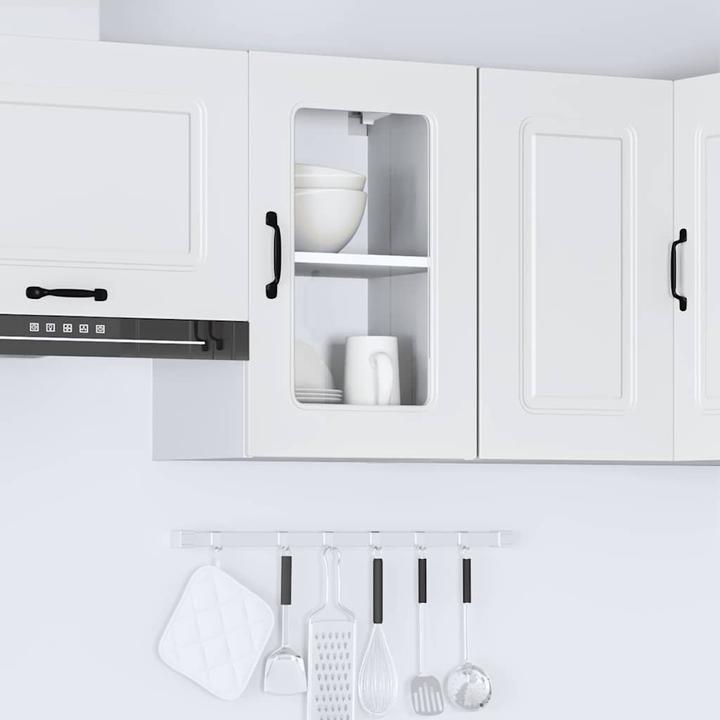 Produktbild VidaXL Küchen-Hängeschrank mit Glastür Kalmar Weiss Holzwerkstoff (60 x 31 x 60 cm)