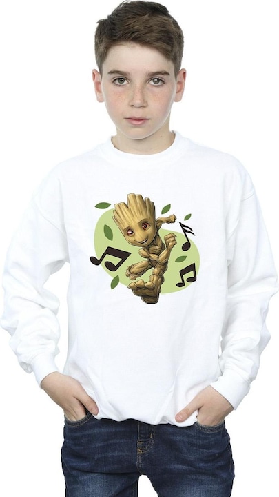 Actual product image Boys Guardians Of The Galaxy Groot Musical Notes Sweatshirt (128)