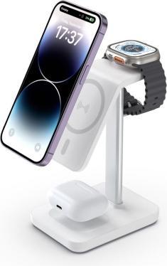 Produktbild eSTUFF 3in1 Magnetic Wireless Charger (15 W)