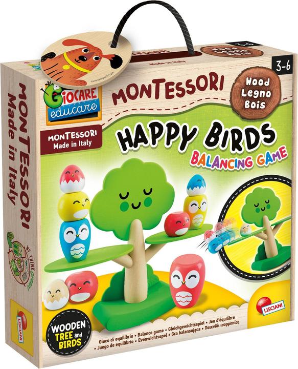 Actual product image Lisciani Montessori Baby Wood Tree Balancing (German)
