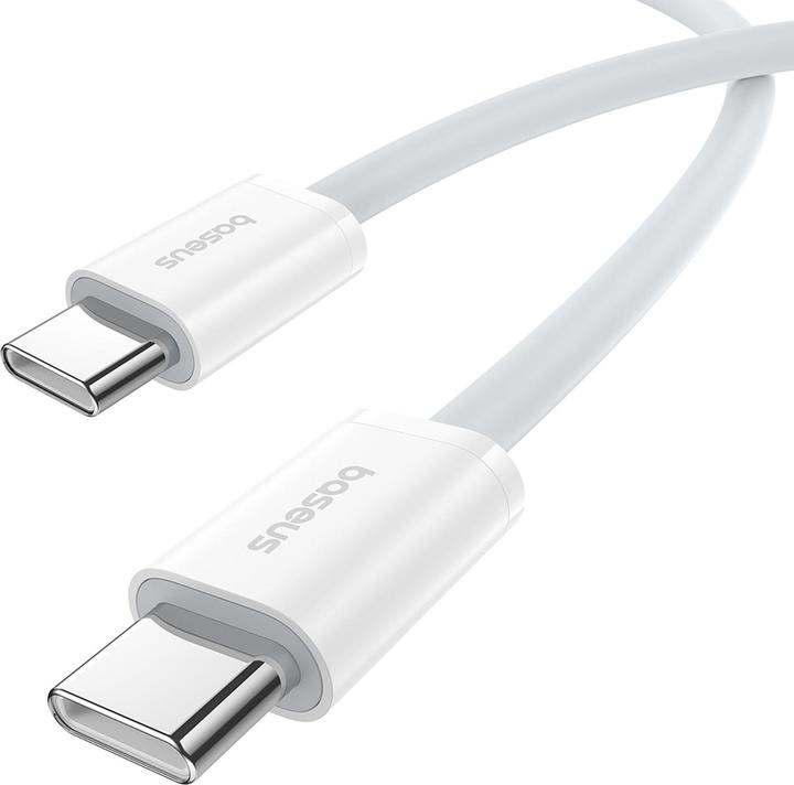 Image du produit Baseus Superior Series ll USB-C - Câble USB-C 30W 480Mb/s 1m - blanc (1 m, USB 2.0, 30 W)
