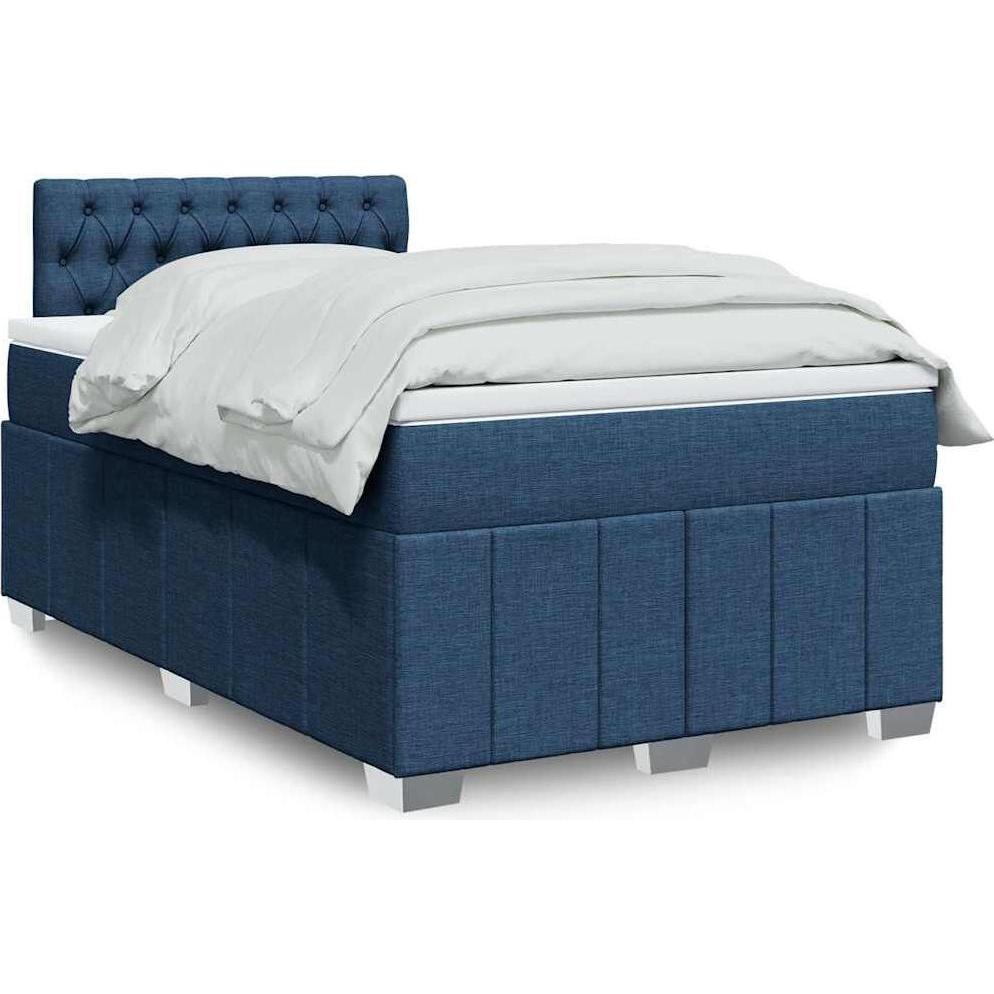 VidaXL, Bett, Bo x springbett mit Matratze 120 x 200 cm Stoff (120 x 200 cm)