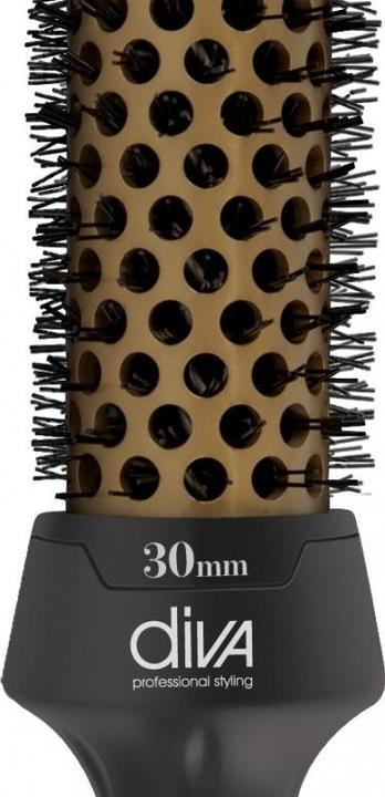 Actual product image Diva Ceramic Hot Brush with Ionic Conditioning 30mm PRO314
