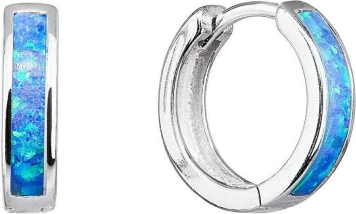 Immagine prodotto Evolution Group - Matching hoop earrings withue synthetic opals 11402.1
