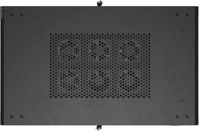 Image du produit Lanberg Armoire rack autonome 19" 22U 600x1000 noir avec porte vitrée (emballage à plat) (22 HE, Rack 19 pouces)