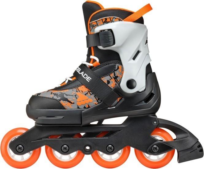 Actual product image Rollerblade Inline-Skates Microblade SL Schwarz/Orange, 36.5-40.5 (36.5, 37.5, 38.5, 39.5, 40.5)