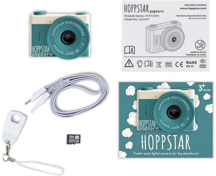 Actual product image Hoppstar Popcorn Kids Digital Kamera 3 + bay