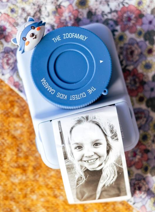 Actual product image The Zoofamily Kinder Kamera P2 Zoo Print Waschbär