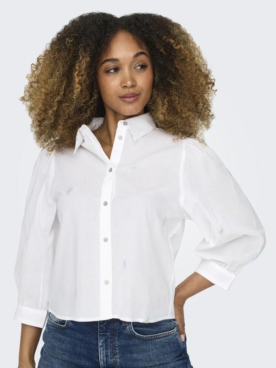 Immagine prodotto Only Colletto camicia Box fit Polsini con bottone Taglio manica voluminoso Camicia Camicia Camicia (L)