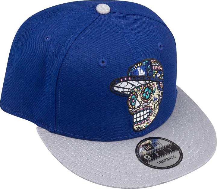 Produktbild New Era 9Fifty Snapback Cap - Skull Los Angeles Dodgers (One Size)