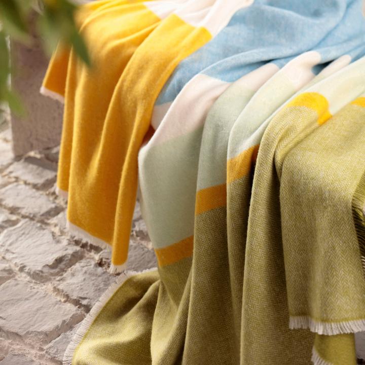 Actual product image Biederlack Plaid "Fresh Stripe" (170 x 130 cm)