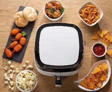 Actual product image Gorenje KG Deep fryer 3.5L hot air circulation timer non-stick black and white AF1409DW EURO2020