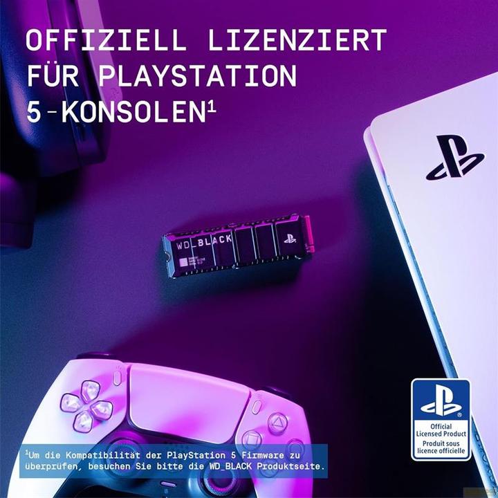 Produktbild WD Black SN850 mit Kühlkörper (Retail) (1000 GB, M.2 2280)