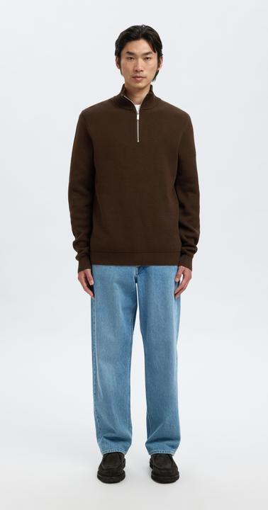 Produktbild Selected Slhdane Ls Knit Structure Half Zip Noos (XXL)